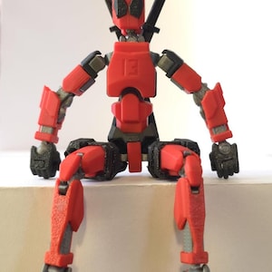 Dummy 13 – 3D-utskriven actionfigur - Ledad | Anpassningsbar | Positionerbar