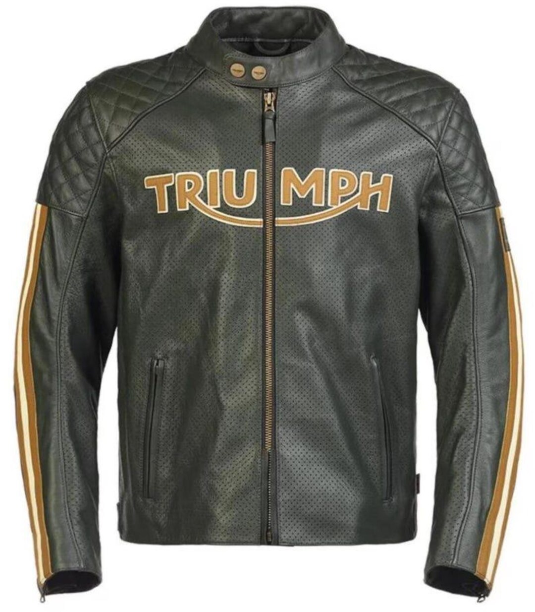 Men’s Vintage Leather Cafe Racer Jacket – Handmade Genuine Leather ...