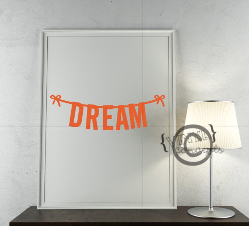 Dream Vinyl Wall Art image 1