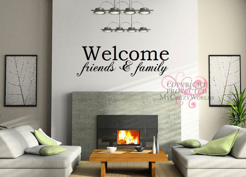 friends & family Vinyl Wall Art Etsy