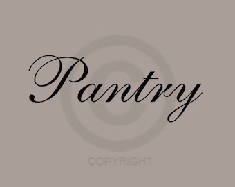 Pantry - Vinyl Wall Art