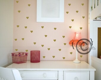 40 Hearts - Vinyl Wall Art