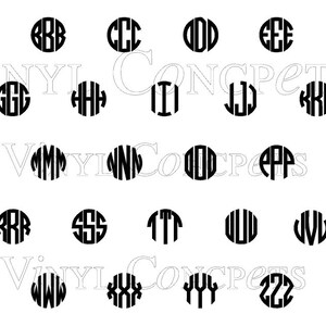 4 Laptop Monogram Decal Vinyl Wall Art - Etsy