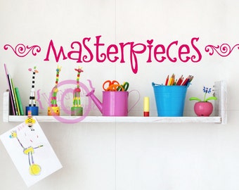 Masterpieces with two swirls - Vinyl Wall Art