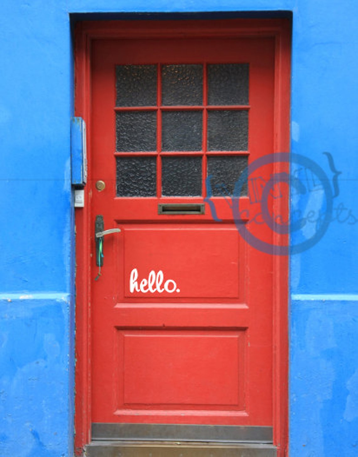 Hello. Vinyl Wall Art Etsy