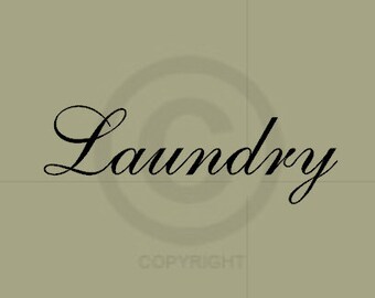 Laundry - Vinyl Wall Art