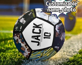 Personalized Soccer Photo Ball | Custom Football Player Gift | Back to School Keepsake & Soccer Coach Thank You Present
