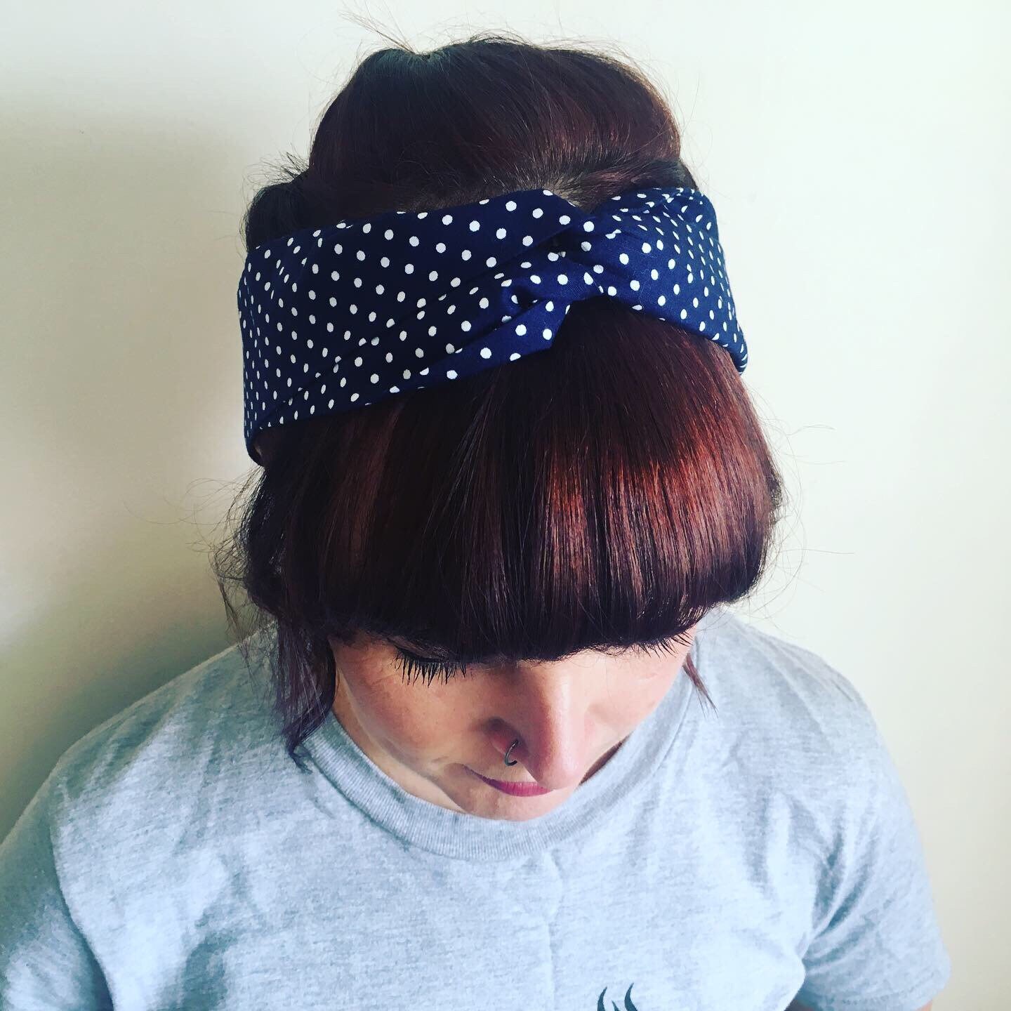 Polka Dot Headband Etsy