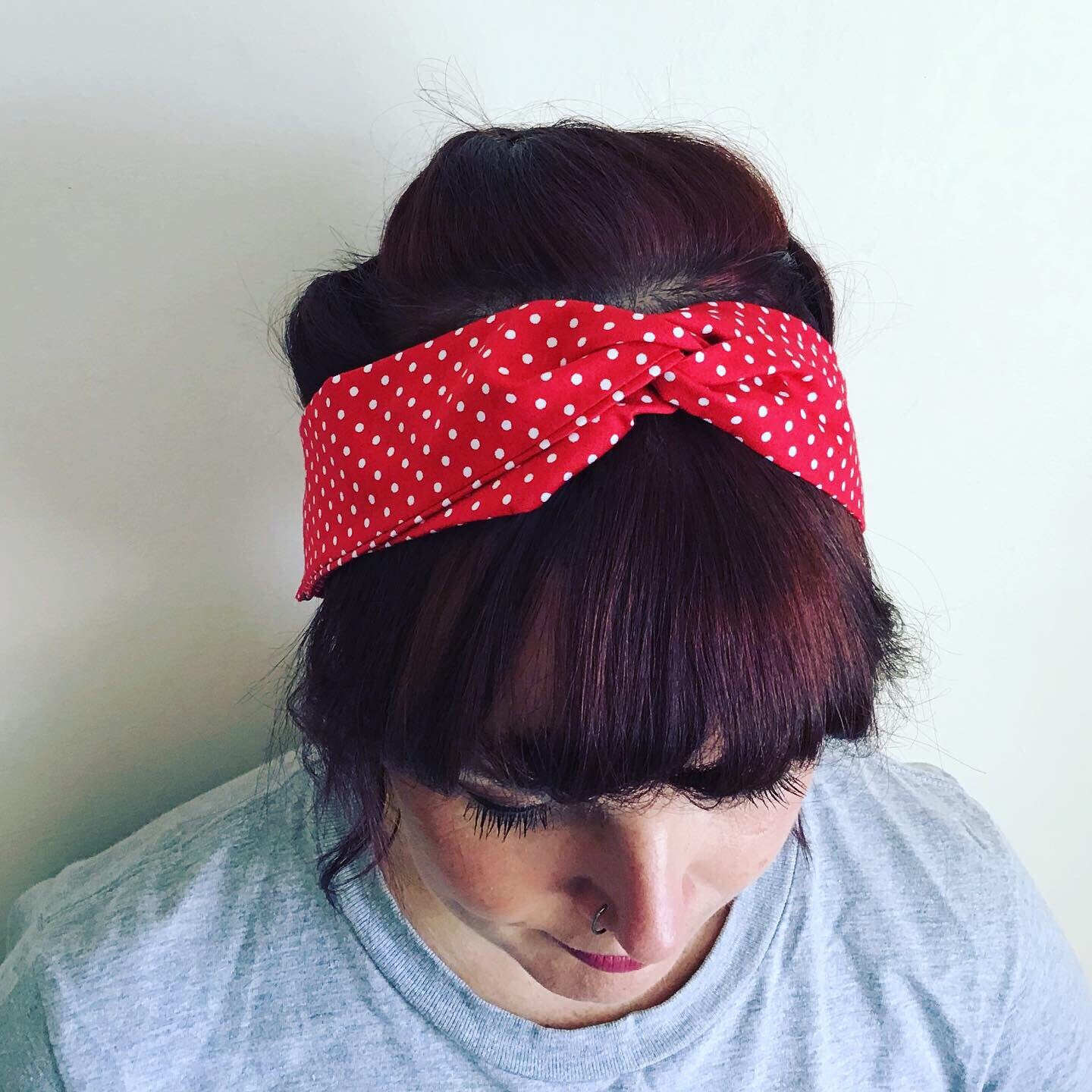 Polka Dot Headband Etsy