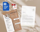 moderne Lebenslauf Vorlage Grafikdesigner– Professioneller CV & Anschreiben (Word / PDF) – Modern und Editierbar