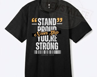 Stand Proud PNG, Motivational Self Love Affirmation (Digital Download)