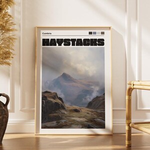 Haystacks Mountain Print: Lake District Hiking Poster - Wall Art