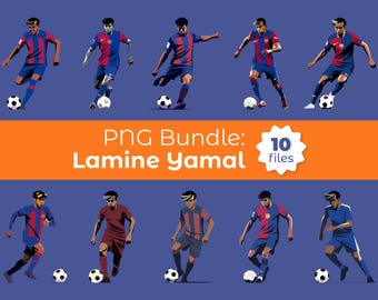 PNG Bundle Lamine Yamal (10 plików) World Cup 2026 - Digital Download