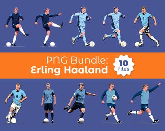 PNG Erling Haaland (10 plików) Puchar Świata 2026 — pobieranie cyfrowe