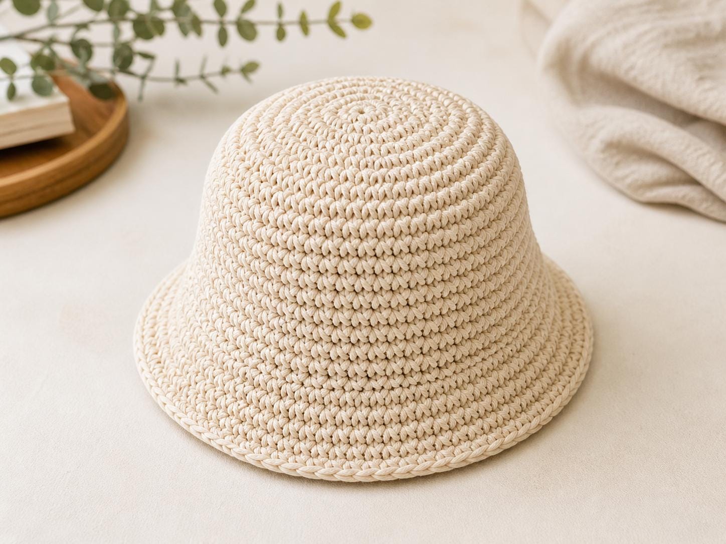 Crochet Bucket Hat PDF, Granny Stitch Summer Sun Hat, Easy Beginner ...