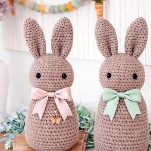 Virkmönster med vetemönster och kanin, texturerad amigurumi-leksak