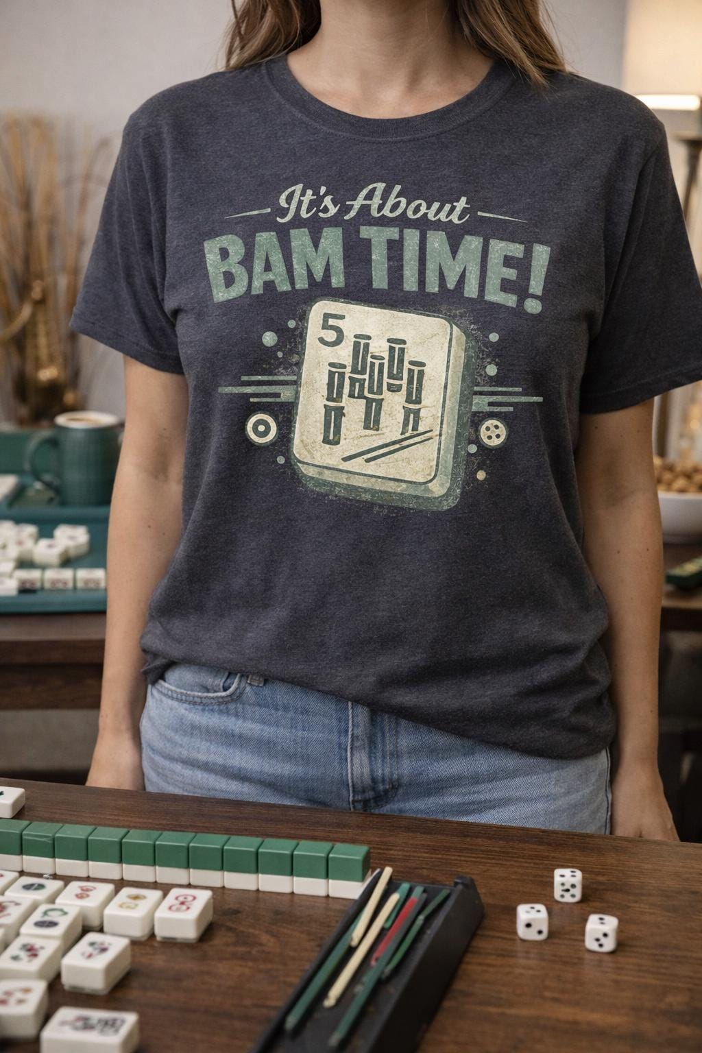 It's About Bam Time Mahjong Graphic Tee, Game Night Shirt - Etsy