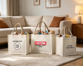 Benutzerdefiniertes Logo Tragetasche, personalisierte Hochzeit Tasche, Brautparty Geschenk, Bachelorette Tasche, Strand & Reise Tasche, Gruppengeschenk, Ihr Logo, Team Geschenk