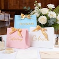 Personalized wedding gift bags, party gift bags, special birthday gift bags.
