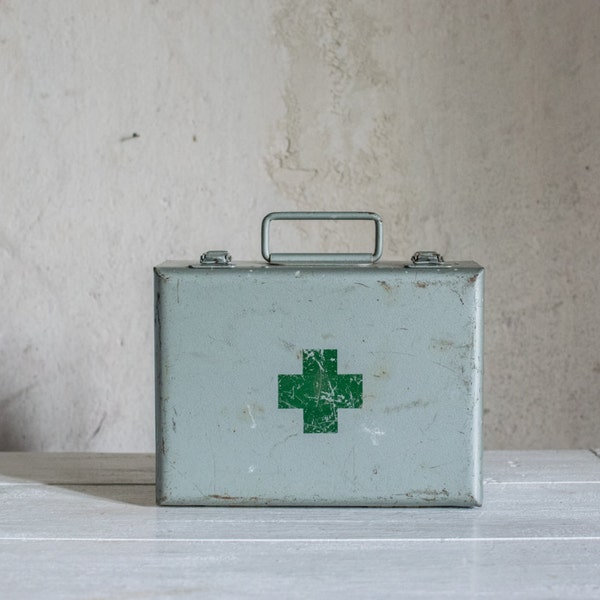 Vintage French First Aid Kit / 1950 Medical Box