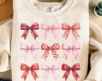 Valentine Coquette Bows PNG, Pink Bow Clipart, Cute Valentine Digital Download, Girly Bow PNG, Printable Valentine Art