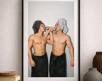 Heated Rivalry Digital Download Poster | Shane & Ilya | Hudson Williams  Connor Storrie | Printable Wall Art