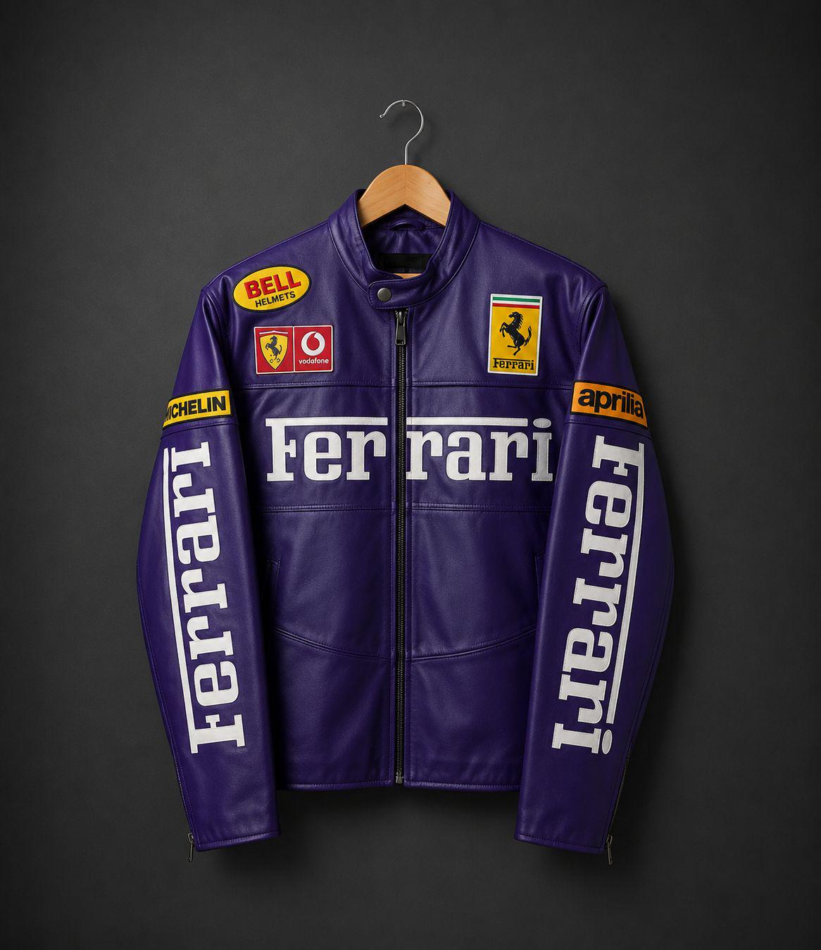 Yellow ferrari racing leather jacket - Etsy 日本
