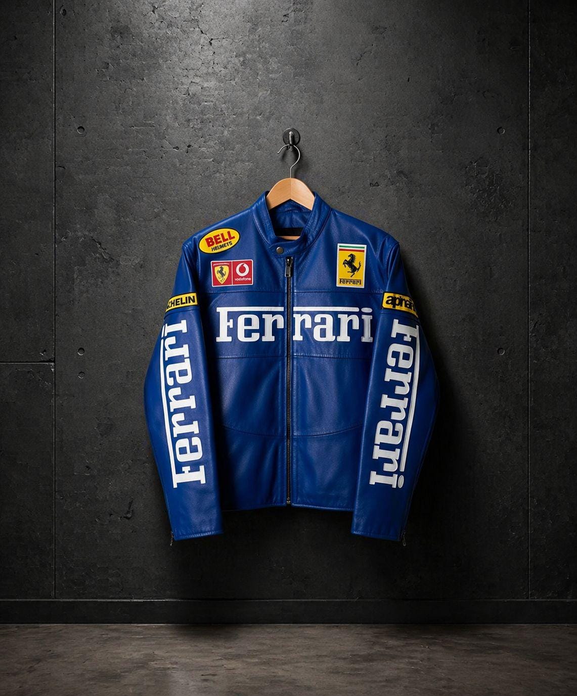 Yellow ferrari racing leather jacket - Etsy 日本