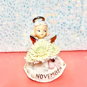 Vintage Ceramic Angel of Month - Etsy