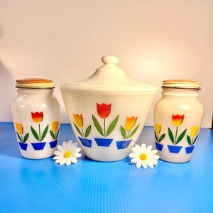 Fireking Tulip Set - Etsy