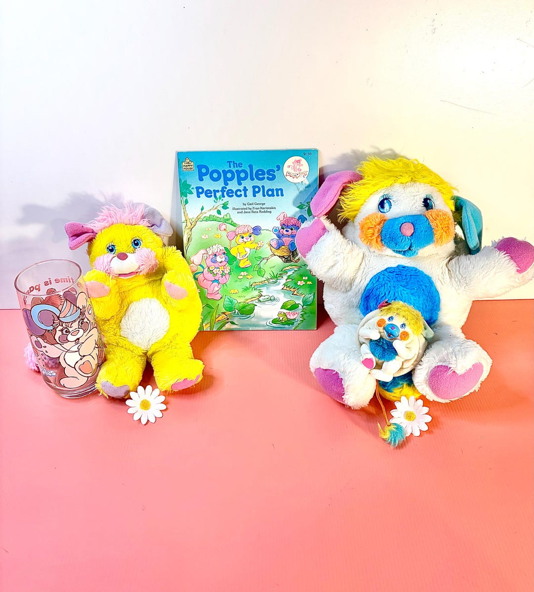 Vintage 1980s Curated Popples 5 Piece Set — Colorful Retro Popple ...