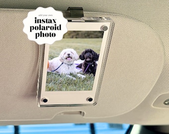 Instax Photo Frame - Polaroid Car Visor Clip, Fathers Day Gift, Print