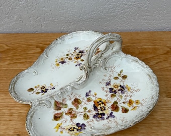 Antikes Porzellan Serviertablett von Ludwig Wessel – Bonn, Deutschland