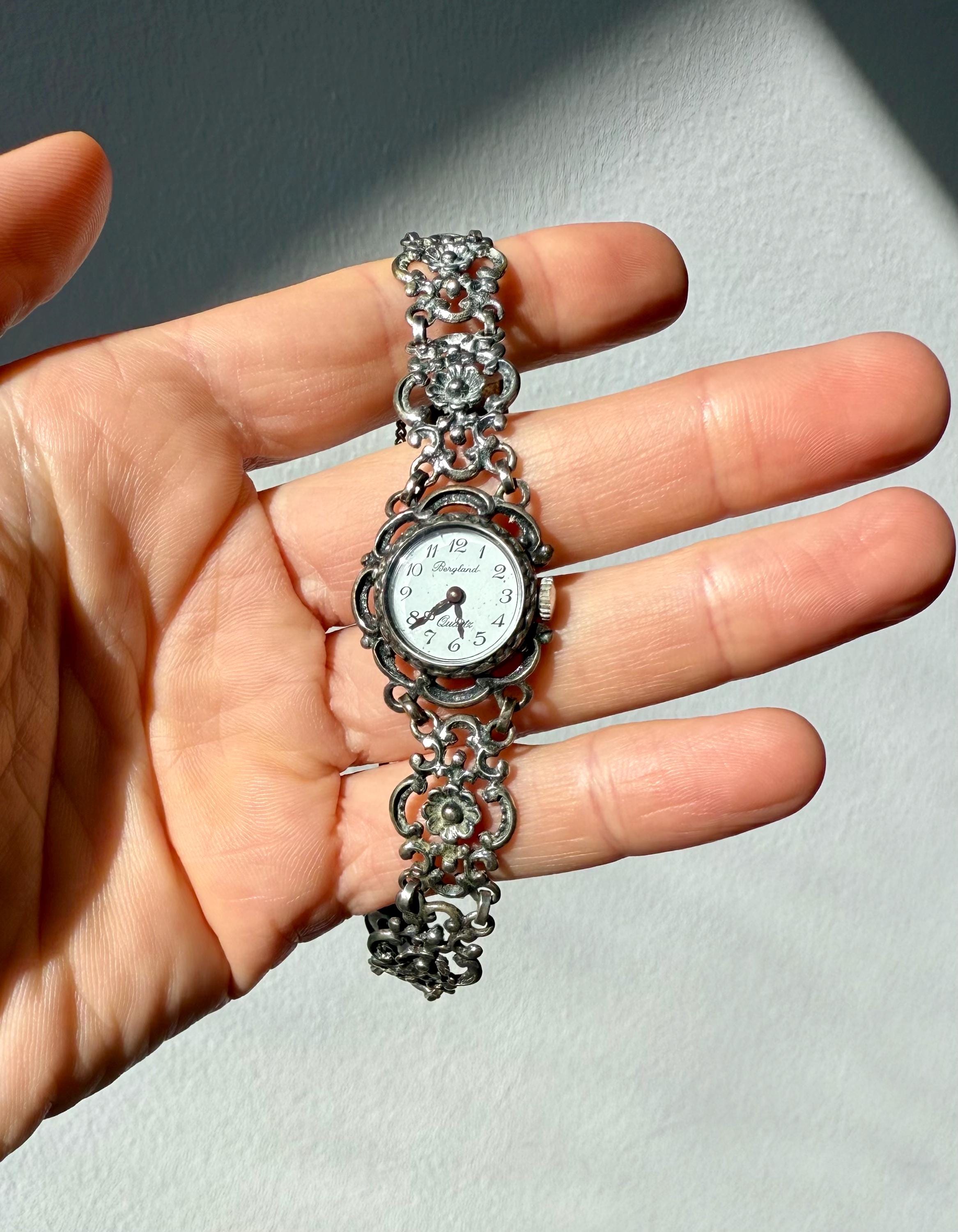 Vintage Bergland Women's Watch, 835 Silver, Retro Style - Etsy