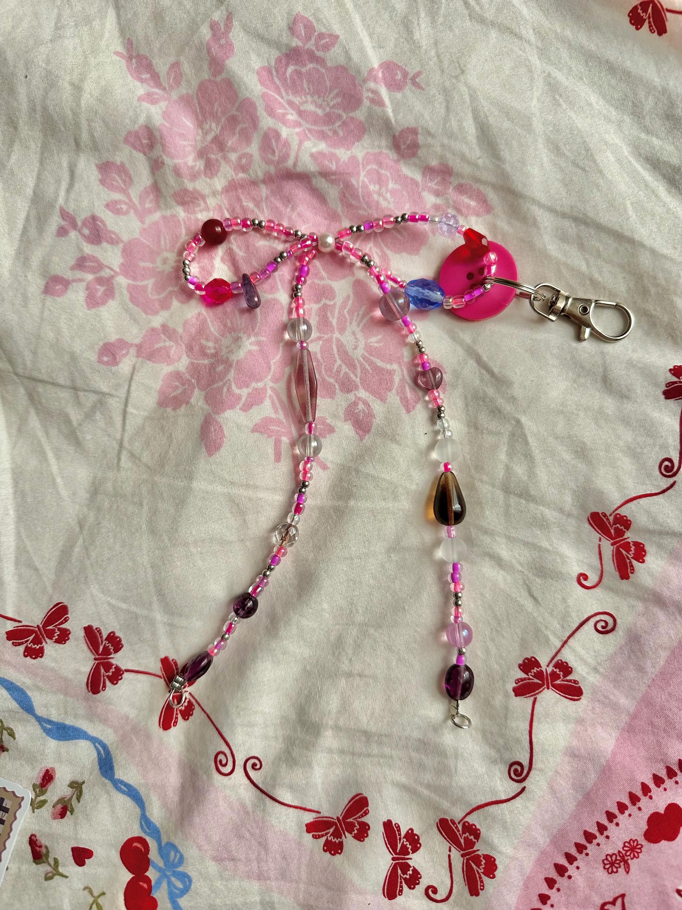 Petit Sac à Main Rose Perlé Pour Enfant - Motif Poisson, Occasion
