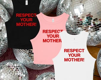 Respect Your Mother Tank Top | Retro Music Festival Fashion Shirt | Vintage Earth Day Graphic Tee | Trendy Summer Concert Sleeveless Outfit