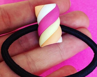 Marshmallow hair tie