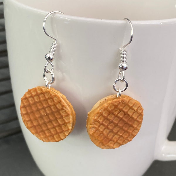 Treacle waffle earrings