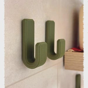 Gancio da parete decorativo set 2 pezzi moderno – appendiabiti muro design minimal casa