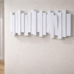 Appendiabiti a Parete Design Moderno 5 Ganci a Scomparsa 50 cm