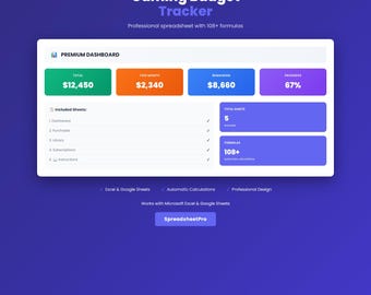 Gaming Tracker Excel & Google Sheets | Gaming Budget Tracker Spreadsheet, Purchase Log Subscriptions Wishlist | Digital Download