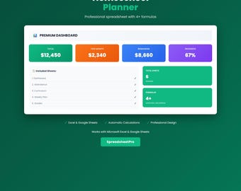 Homeschool Planner Google Sheets | Homeschool Planner Printable Digital Template, Lesson Log Grade Book | Excel Download