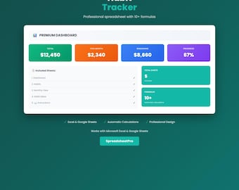 Habit Tracker Google Sheets | Habit Tracker Printable Template Spreadsheet, Dashboard + Achievements | Excel Digital Download