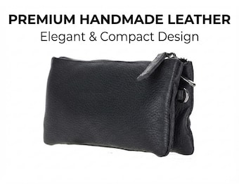 Personalized Genuine Leather Handbag, Custom Crossbody Women Purse, Small Handmade Leather Bag