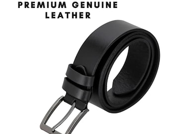 Personalized Leather Belt for Men, Custom Engraved Men's Belt, Genuine Leather Dress Belt, Handmade Casual Jeans Belt