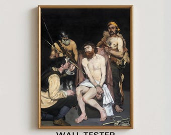 Édouard Manet The Mocking of Christ Print, Biblical Religious Painting, Classic French Art, Vintage Museum Wall Art (Digital Download)