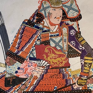 Sale! COLLECTION Buddhist Japanese Art Original Certificate Wood Block Ink Lithos Prints Illustration Drawings Photo Samuri Gold Detail Rare