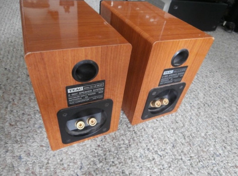 Sale 2 Matching Teac Bookshelf Speakers Lc Ms80 Monitors Etsy