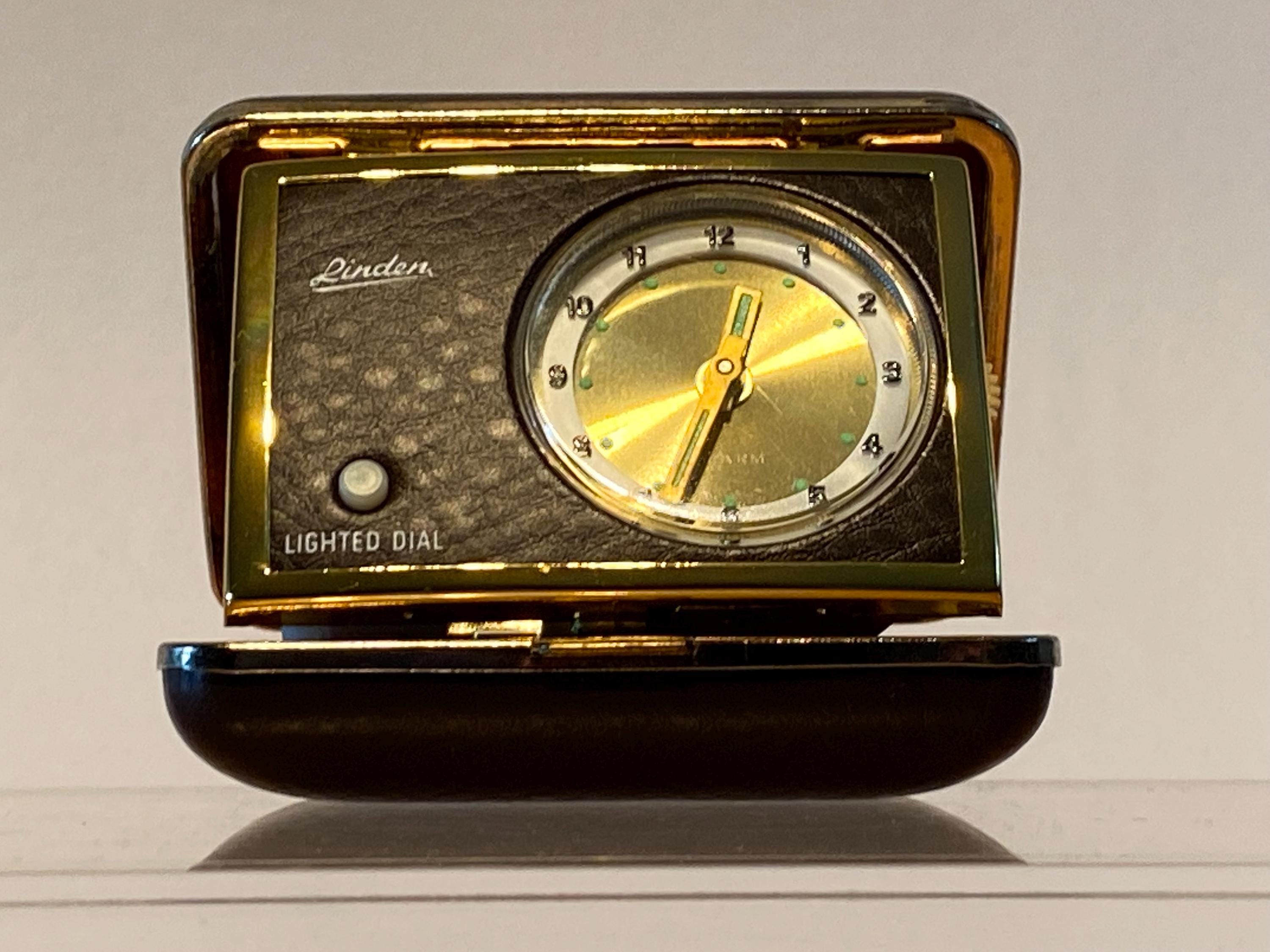 Vintage Linden Travel Alarm Clock - Etsy