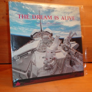 Sale ! NASA The Dream Is Alive Laserdisc in Archival Sleeve, Ld Laserdisk Disk Lazerdisc Lazerdisk Laser Disc, 1984 Rare Free Shipping